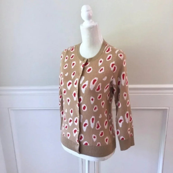 Banana Republic Cheetah Print Cardigan Sweater S - Picture 2 of 5